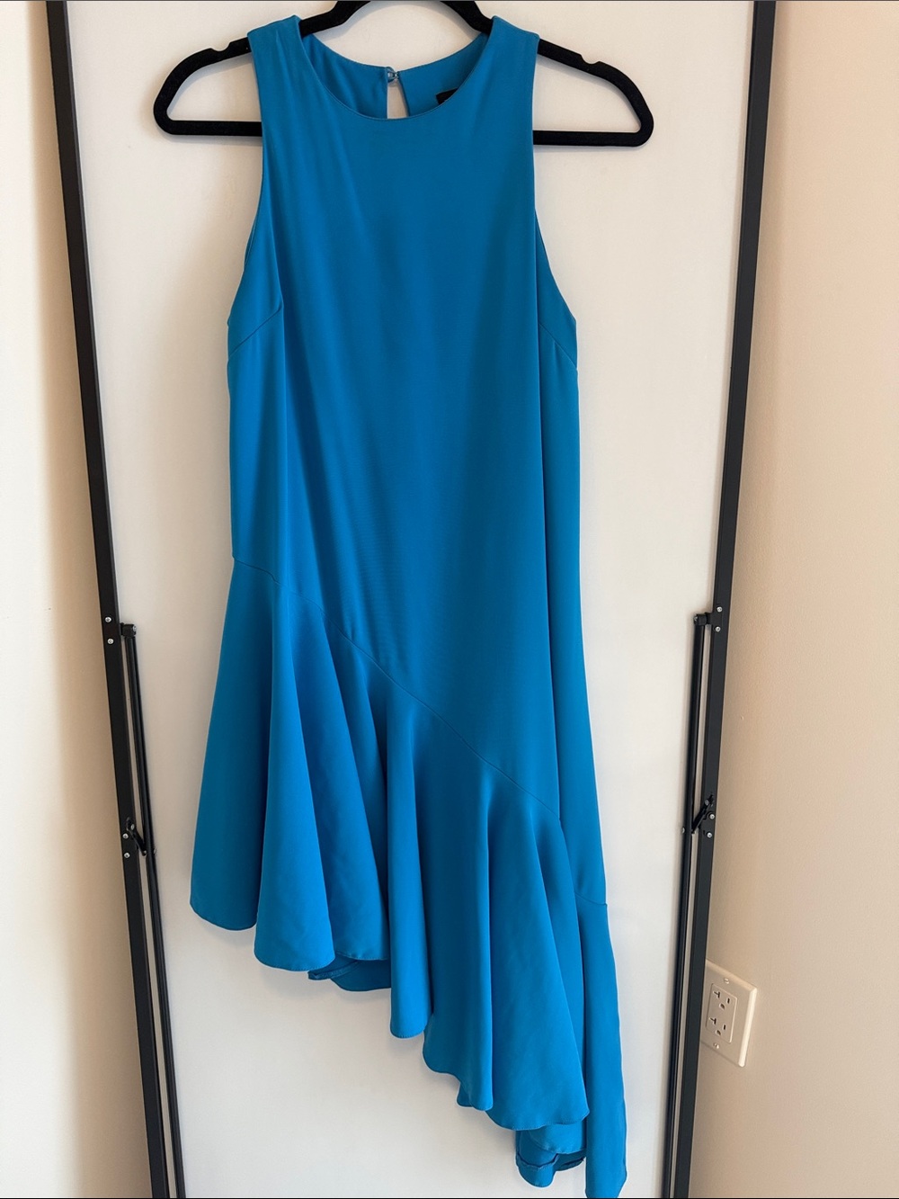Topshop High Low Blue Sleeveless Dress